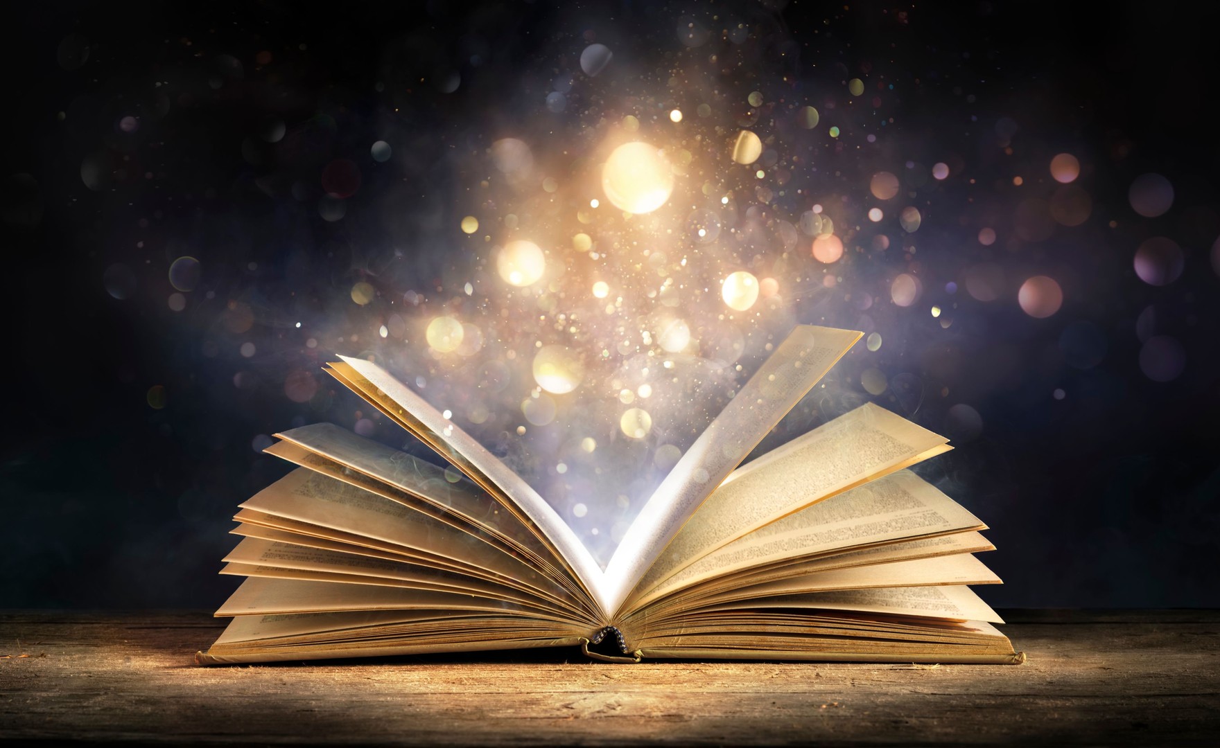 Illustration of a book of fairy tales